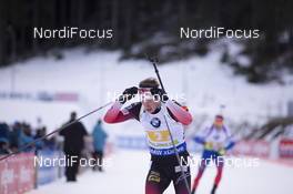 02.12.2018, Pokljuka, Slovenia (SLO): Tarjei Boe (NOR) - IBU world cup biathlon, relay mixed, Pokljuka (SLO). www.nordicfocus.com. © Manzoni/NordicFocus. Every downloaded picture is fee-liable.