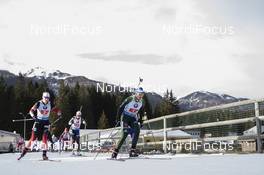 02.12.2018, Pokljuka, Slovenia (SLO): Synnoeve Solemdal (NOR), Vanessa Hinz (GER), (l-r) - IBU world cup biathlon, relay mixed, Pokljuka (SLO). www.nordicfocus.com. © Manzoni/NordicFocus. Every downloaded picture is fee-liable.