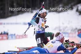 02.12.2018, Pokljuka, Slovenia (SLO): Martin Fourcade (FRA) - IBU world cup biathlon, relay mixed, Pokljuka (SLO). www.nordicfocus.com. © Manzoni/NordicFocus. Every downloaded picture is fee-liable.