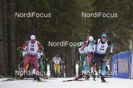 09.12.2018, Pokljuka, Slovenia (SLO): Krasimir Anev (BUL), Emilien Jacquelin (FRA), (l-r) - IBU world cup biathlon, pursuit men, Pokljuka (SLO). www.nordicfocus.com. © Manzoni/NordicFocus. Every downloaded picture is fee-liable.