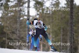 09.12.2018, Pokljuka, Slovenia (SLO): Simon Desthieux (FRA) - IBU world cup biathlon, pursuit men, Pokljuka (SLO). www.nordicfocus.com. © Manzoni/NordicFocus. Every downloaded picture is fee-liable.