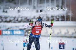09.12.2018, Pokljuka, Slovenia (SLO): Clare Egan (USA) - IBU world cup biathlon, pursuit women, Pokljuka (SLO). www.nordicfocus.com. © Manzoni/NordicFocus. Every downloaded picture is fee-liable.