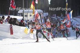 09.12.2018, Pokljuka, Slovenia (SLO): Franziska Hildebrand (GER), Katharina Innerhofer (AUT), (l-r) - IBU world cup biathlon, pursuit women, Pokljuka (SLO). www.nordicfocus.com. © Manzoni/NordicFocus. Every downloaded picture is fee-liable.