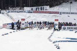 02.12.2018, Pokljuka, Slovenia (SLO): Event Feature: Start of single mixed relay - IBU World Cup Biathlon, single mixed relay, Pokljuka (SLO). www.nordicfocus.com. © Manzoni/NordicFocus. Every downloaded picture is fee-liable.