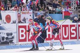 02.12.2018, Pokljuka, Slovenia (SLO): Simon Eder (AUT), Lisa Theresa Hauser (AUT), (l-r) - IBU World Cup Biathlon, single mixed relay, Pokljuka (SLO). www.nordicfocus.com. © Manzoni/NordicFocus. Every downloaded picture is fee-liable.