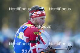 07.12.2018, Pokljuka, Slovenia (SLO): Simon Eder (AUT) - IBU world cup biathlon, sprint men, Pokljuka (SLO). www.nordicfocus.com. © Manzoni/NordicFocus. Every downloaded picture is fee-liable.