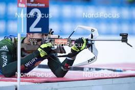07.12.2018, Pokljuka, Slovenia (SLO): Arnd Peiffer (GER) - IBU world cup biathlon, sprint men, Pokljuka (SLO). www.nordicfocus.com. © Manzoni/NordicFocus. Every downloaded picture is fee-liable.