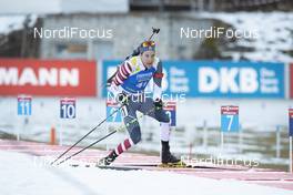 07.12.2018, Pokljuka, Slovenia (SLO): Leif Nordgren (USA) - IBU world cup biathlon, sprint men, Pokljuka (SLO). www.nordicfocus.com. © Manzoni/NordicFocus. Every downloaded picture is fee-liable.