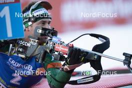 07.12.2018, Pokljuka, Slovenia (SLO): Dominik Windisch (ITA) - IBU world cup biathlon, sprint men, Pokljuka (SLO). www.nordicfocus.com. © Manzoni/NordicFocus. Every downloaded picture is fee-liable.