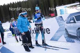 07.12.2018, Pokljuka, Slovenia (SLO): Simon Desthieux (FRA) - IBU world cup biathlon, sprint men, Pokljuka (SLO). www.nordicfocus.com. © Manzoni/NordicFocus. Every downloaded picture is fee-liable.