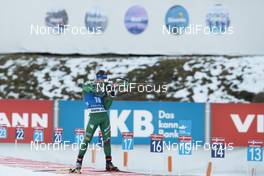 07.12.2018, Pokljuka, Slovenia (SLO): Lukas Hofer (ITA) - IBU world cup biathlon, sprint men, Pokljuka (SLO). www.nordicfocus.com. © Manzoni/NordicFocus. Every downloaded picture is fee-liable.