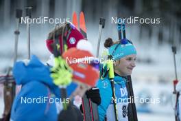 08.12.2018, Pokljuka, Slovenia (SLO): Julia Simon (FRA) - IBU world cup biathlon, sprint women, Pokljuka (SLO). www.nordicfocus.com. © Manzoni/NordicFocus. Every downloaded picture is fee-liable.