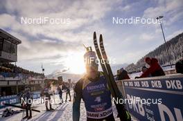 15.12.2018, Hochfilzen, Austria (AUT): Antonin Guigonnat (FRA) - IBU world cup biathlon, pursuit men, Hochfilzen (AUT). www.nordicfocus.com. © Manzoni/NordicFocus. Every downloaded picture is fee-liable.