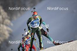 15.12.2018, Hochfilzen, Austria (AUT): Johannes Kuehn (GER) - IBU world cup biathlon, pursuit men, Hochfilzen (AUT). www.nordicfocus.com. © Manzoni/NordicFocus. Every downloaded picture is fee-liable.