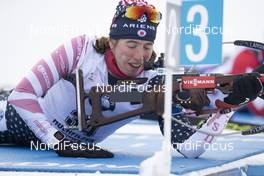 15.12.2018, Hochfilzen, Austria (AUT): Susan Dunklee (USA) - IBU world cup biathlon, pursuit women, Hochfilzen (AUT). www.nordicfocus.com. © Manzoni/NordicFocus. Every downloaded picture is fee-liable.