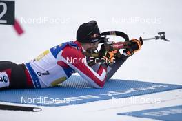 16.12.2018, Hochfilzen, Austria (AUT): Dominik Landertinger (AUT) - IBU world cup biathlon, relay men, Hochfilzen (AUT). www.nordicfocus.com. © Manzoni/NordicFocus. Every downloaded picture is fee-liable.