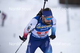 16.12.2018, Hochfilzen, Austria (AUT): Benjamin Weger (SUI) - IBU world cup biathlon, relay men, Hochfilzen (AUT). www.nordicfocus.com. © Manzoni/NordicFocus. Every downloaded picture is fee-liable.