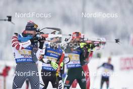 16.12.2018, Hochfilzen, Austria (AUT): Travis Cooper (USA) - IBU world cup biathlon, relay men, Hochfilzen (AUT). www.nordicfocus.com. © Manzoni/NordicFocus. Every downloaded picture is fee-liable.
