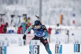 16.12.2018, Hochfilzen, Austria (AUT): Simon Desthieux (FRA) - IBU world cup biathlon, relay men, Hochfilzen (AUT). www.nordicfocus.com. © Manzoni/NordicFocus. Every downloaded picture is fee-liable.