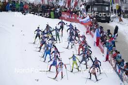 16.12.2018, Hochfilzen, Austria (AUT): Event Feature: the field climbs to the stadium - IBU world cup biathlon, relay men, Hochfilzen (AUT). www.nordicfocus.com. © Manzoni/NordicFocus. Every downloaded picture is fee-liable.