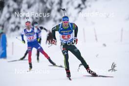 16.12.2018, Hochfilzen, Austria (AUT): Simon Schempp (GER) - IBU world cup biathlon, relay men, Hochfilzen (AUT). www.nordicfocus.com. © Manzoni/NordicFocus. Every downloaded picture is fee-liable.