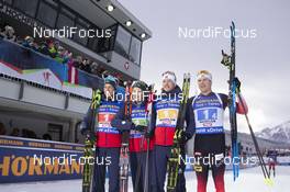 16.12.2018, Hochfilzen, Austria (AUT): Lars Helge Birkeland (NOR), Henrik L'abee-Lund (NOR), Tarjei Boe (NOR), Vetle Sjaastad Christiansen (NOR), (l-r) - IBU world cup biathlon, relay men, Hochfilzen (AUT). www.nordicfocus.com. © Manzoni/NordicFocus. Every downloaded picture is fee-liable.