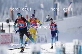 16.12.2018, Hochfilzen, Austria (AUT): Anais Bescond (FRA), Hanna Oeberg (SWE), Susanna Meinen (SUI), (l-r) - IBU world cup biathlon, relay women, Hochfilzen (AUT). www.nordicfocus.com. © Manzoni/NordicFocus. Every downloaded picture is fee-liable.