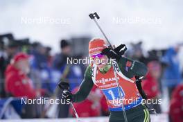 16.12.2018, Hochfilzen, Austria (AUT): Denise Herrmann (GER) - IBU world cup biathlon, relay women, Hochfilzen (AUT). www.nordicfocus.com. © Manzoni/NordicFocus. Every downloaded picture is fee-liable.