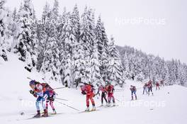 16.12.2018, Hochfilzen, Austria (AUT): Aita Gasparin (SUI), Fuyuko Tachizaki (JPN), Megan Tandy (CAN), (l-r) - IBU world cup biathlon, relay women, Hochfilzen (AUT). www.nordicfocus.com. © Manzoni/NordicFocus. Every downloaded picture is fee-liable.