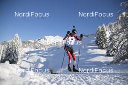 14.12.2018, Hochfilzen, Austria (AUT): Julian Eberhard (AUT) - IBU world cup biathlon, sprint men, Hochfilzen (AUT). www.nordicfocus.com. © Manzoni/NordicFocus. Every downloaded picture is fee-liable.