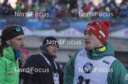 14.12.2018, Hochfilzen, Austria (AUT): Andi Stitzl (GER), Benedikt Doll (GER), (l-r) - IBU world cup biathlon, sprint men, Hochfilzen (AUT). www.nordicfocus.com. © Manzoni/NordicFocus. Every downloaded picture is fee-liable.