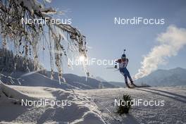 14.12.2018, Hochfilzen, Austria (AUT): Evgeniy Garanichev (RUS) - IBU world cup biathlon, sprint men, Hochfilzen (AUT). www.nordicfocus.com. © Manzoni/NordicFocus. Every downloaded picture is fee-liable.