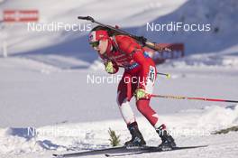 13.12.2018, Hochfilzen, Austria (AUT): Megan Bankes (CAN) - IBU world cup biathlon, sprint women, Hochfilzen (AUT). www.nordicfocus.com. © Manzoni/NordicFocus. Every downloaded picture is fee-liable.