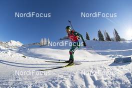 13.12.2018, Hochfilzen, Austria (AUT): Alexia Runggaldier (ITA) - IBU world cup biathlon, sprint women, Hochfilzen (AUT). www.nordicfocus.com. © Manzoni/NordicFocus. Every downloaded picture is fee-liable.