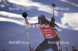 13.12.2018, Hochfilzen, Austria (AUT): Susan Dunklee (USA) - IBU world cup biathlon, sprint women, Hochfilzen (AUT). www.nordicfocus.com. © Manzoni/NordicFocus. Every downloaded picture is fee-liable.