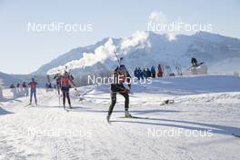 13.12.2018, Hochfilzen, Austria (AUT): Eva Puskarcikova (CZE), Franziska Preuss (GER), (l-r) - IBU world cup biathlon, sprint women, Hochfilzen (AUT). www.nordicfocus.com. © Manzoni/NordicFocus. Every downloaded picture is fee-liable.