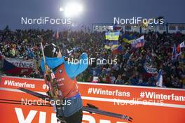 22.12.2018, Nove Mesto, Czech Republic (CZE): Simon Desthieux (FRA) - IBU world cup biathlon, pursuit men, Nove Mesto (CZE). www.nordicfocus.com. © Manzoni/NordicFocus. Every downloaded picture is fee-liable.