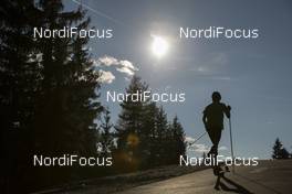 09.10.2018, Ramsau, Austria (AUT): Event Feature: undefined athlete competes on the new roller ski track - Nordic Preparation Week, Ramsau (AUT). www.nordicfocus.com. © Manzoni/NordicFocus. Every downloaded picture is fee-liable.