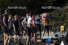 09.10.2018, Ramsau, Austria (AUT): Event Feature: very busy shooting range - Nordic Preparation Week, Ramsau (AUT). www.nordicfocus.com. © Manzoni/NordicFocus. Every downloaded picture is fee-liable.