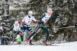01.01.2018, Lenzerheide, Switzerland (SUI): Kathrine Rolsted Harsem (NOR), Stefanie Boehler (GER), (l-r)  - FIS world cup cross-country, tour de ski, pursuit women, Lenzerheide (SUI). www.nordicfocus.com. © Modica/NordicFocus. Every downloaded picture is fee-liable.
