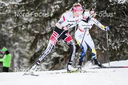 01.01.2018, Lenzerheide, Switzerland (SUI): Teresa Stadlober (AUT) - FIS world cup cross-country, tour de ski, pursuit women, Lenzerheide (SUI). www.nordicfocus.com. © Modica/NordicFocus. Every downloaded picture is fee-liable.