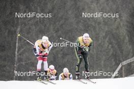 04.01.2018, Oberstdorf, Germany (GER): Thomas Bing (GER), Didrik Toenseth (NOR), (l-r)  - FIS world cup cross-country, tour de ski, mass men, Oberstdorf (GER). www.nordicfocus.com. © Modica/NordicFocus. Every downloaded picture is fee-liable.