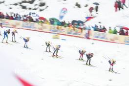 04.01.2018, Oberstdorf, Germany (GER): Dario Cologna (SUI), Sindre Bjoernestad Skar (NOR), Francesco De Fabiani (ITA), Andrew Musgrave (GBR), (l-r)  - FIS world cup cross-country, tour de ski, mass men, Oberstdorf (GER). www.nordicfocus.com. © Modica/NordicFocus. Every downloaded picture is fee-liable.