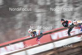 04.01.2018, Oberstdorf, Germany (GER): Martin Johnsrud Sundby (NOR), Dario Cologna (SUI), (l-r)  - FIS world cup cross-country, tour de ski, mass men, Oberstdorf (GER). www.nordicfocus.com. © Modica/NordicFocus. Every downloaded picture is fee-liable.