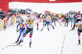 04.01.2018, Oberstdorf, Germany (GER): Emil Iversen (NOR), Sindre Bjoernestad Skar (NOR), (l-r)  - FIS world cup cross-country, tour de ski, mass men, Oberstdorf (GER). www.nordicfocus.com. © Modica/NordicFocus. Every downloaded picture is fee-liable.
