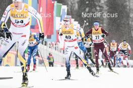04.01.2018, Oberstdorf, Germany (GER): Jens Burman (SWE), Denis Spitsov (RUS), (l-r)  - FIS world cup cross-country, tour de ski, mass men, Oberstdorf (GER). www.nordicfocus.com. © Modica/NordicFocus. Every downloaded picture is fee-liable.