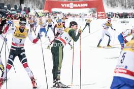 04.01.2018, Oberstdorf, Germany (GER): Hans Christer Holund (NOR), Valentin Maettig (GER), (l-r)  - FIS world cup cross-country, tour de ski, mass men, Oberstdorf (GER). www.nordicfocus.com. © Modica/NordicFocus. Every downloaded picture is fee-liable.
