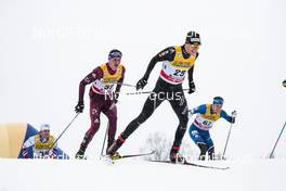 04.01.2018, Oberstdorf, Germany (GER): Alexey Vitsenko (RUS), Andrey Melnichenko (RUS), Andreas Veerpalu (EST), Toni Livers (SUI), (l-r)  - FIS world cup cross-country, tour de ski, mass men, Oberstdorf (GER). www.nordicfocus.com. © Modica/NordicFocus. Every downloaded picture is fee-liable.