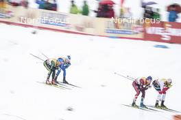 04.01.2018, Oberstdorf, Germany (GER): Jonas Dobler (GER), Giandomenico Salvadori (ITA), Didrik Toenseth (NOR), (l-r)  - FIS world cup cross-country, tour de ski, mass men, Oberstdorf (GER). www.nordicfocus.com. © Modica/NordicFocus. Every downloaded picture is fee-liable.