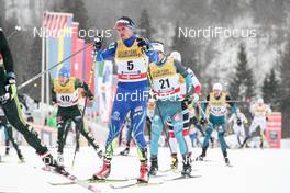 04.01.2018, Oberstdorf, Germany (GER): Alexey Poltoranin (KAZ), Clement Parisse (FRA), (l-r)  - FIS world cup cross-country, tour de ski, mass men, Oberstdorf (GER). www.nordicfocus.com. © Modica/NordicFocus. Every downloaded picture is fee-liable.